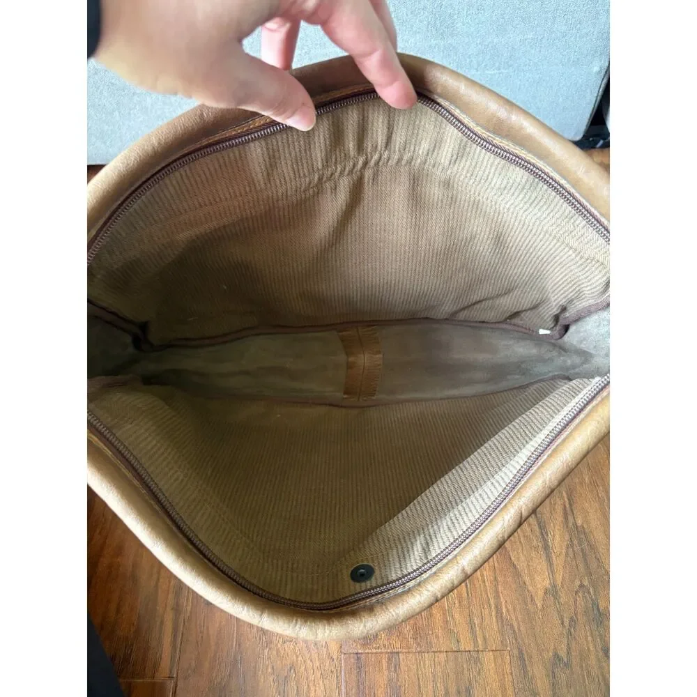 Vintage CW Marianelli Italian Leather Messenger Briefcase Bag